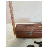 Metal Tool Box with Pliers Set