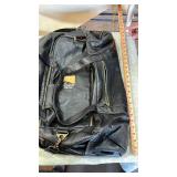 Shadow Ridge Black Leather Duffle Bag