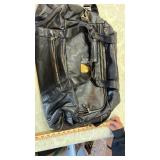 Shadow Ridge Black Leather Duffle Bag