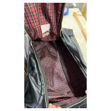 Shadow Ridge Black Leather Duffle Bag