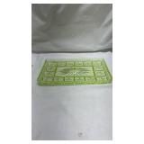 Light Green Depression Uranium Glass Relish Tray