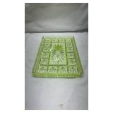 Light Green Depression Uranium Glass Relish Tray