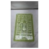 Light Green Depression Uranium Glass Relish Tray