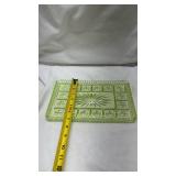 Light Green Depression Uranium Glass Relish Tray
