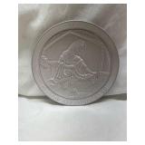 1969 Frankoma Christmas Plate - Laid in a Manger