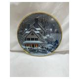 Franklin Mint Winter Home Limited Edition Plate 1992