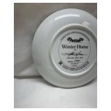 Franklin Mint Winter Home Limited Edition Plate 1992