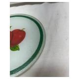 Hand Painted Apple Glass Hot Plate
