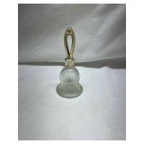 Avon Crystal Bell with Gold Tone Handle