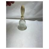 Avon Crystal Bell with Gold Tone Handle