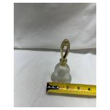 Avon Crystal Bell with Gold Tone Handle