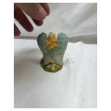 Decorative Angel Figurine with Blue Wings
