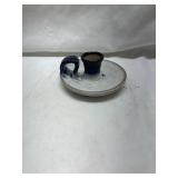 Handcrafted Ceramic Candleholder with Plate