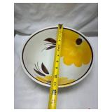 Italian Pottery Bowl with Yellow Flowers