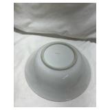 Rose Pattern China Plate with Pink Band