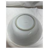 Rose Pattern China Plate with Pink Band