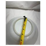 Rose Pattern China Plate with Pink Band