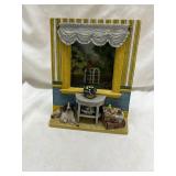 Decorative Window Scene with Springer Spaniel