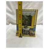 Decorative Window Scene with Springer Spaniel