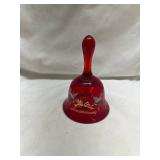 Viking Ruby Glass 40th Anniversary Bell
