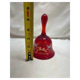 Viking Ruby Glass 40th Anniversary Bell