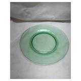 Green Uranium Glass Plate