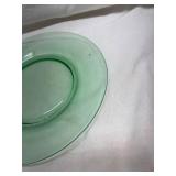 Green Uranium Glass Plate