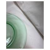 Green Uranium Glass Plate