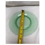 Green Uranium Glass Plate