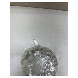 Crystal Glass Leaf Shaped Candy Dish