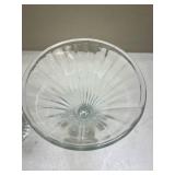 Crystal Glass Candlestick Holders - Set of 2