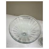 Crystal Glass Candlestick Holders - Set of 2