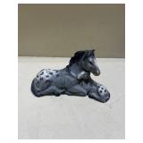 Gray Spotted Appaloosa Horse Figurine
