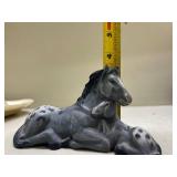 Gray Spotted Appaloosa Horse Figurine