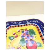 Hand Painted Decorative Fruit Plate with Wall Mount