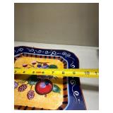 Hand Painted Decorative Fruit Plate with Wall Mount