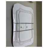 Hand-Painted Fruit Design Ceramic Serving Tray