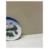 Decorative Castle Scene Plate with Animals