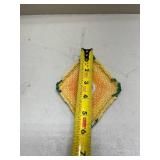 Decorative Yellow Woven Trinket Box