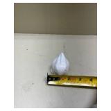 White Ceramic Bunny Figurine Heavy Best as Paperweight