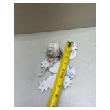 Decorative Ceramic Wind Chime with Blue Floral Design