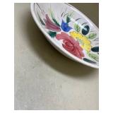 Hand Painted Floral Ceramic Bowl