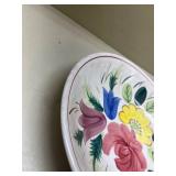 Hand Painted Floral Ceramic Bowl