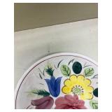 Hand Painted Floral Ceramic Bowl