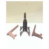 Wooden Folding Plate Display Stand