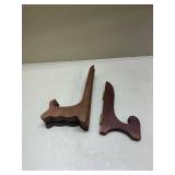 Wooden Folding Plate Display Stand