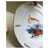 Sacred Heart Church 75th Anniversary Commemorative Plate