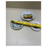 State Souvenir Collector Plates Set of 3