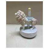 Otagiri Carousel Waltz Lion Music Box (winds up but doesnât seem to play)