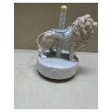 Otagiri Carousel Waltz Lion Music Box (winds up but doesnât seem to play)